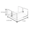 Acrylic Guest Towel Napkin Holder Decorative Removable Clear for Guest 6