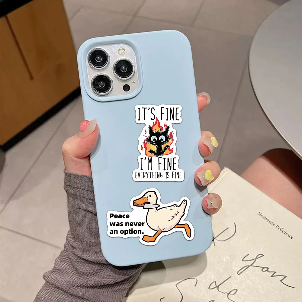 50PCS 장난 Meme 스티커 개인화 된 낙서 스티커 장식 수하물 노트북 자동차 스케이트 보드 스티커