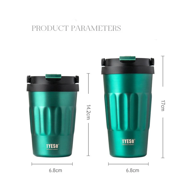 Stainless Steel Insulated Coffee Cup with Hidden Handle for Office
