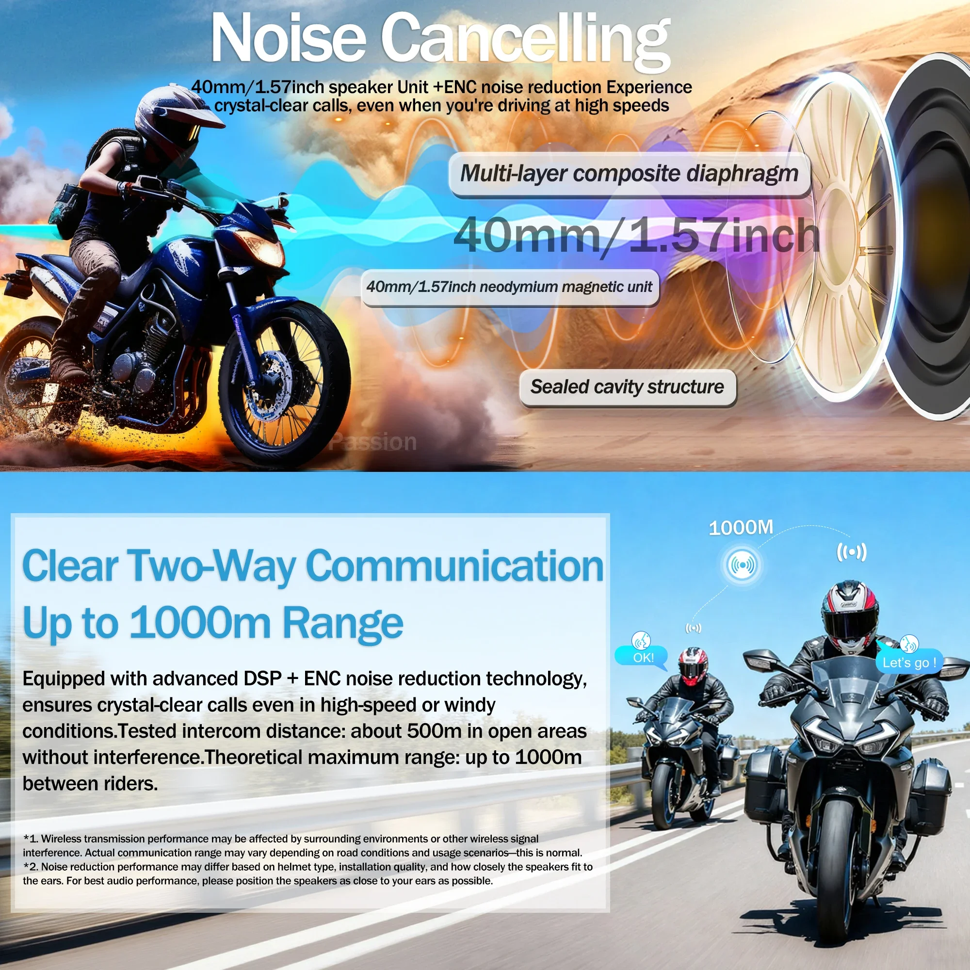 G1 Helmet Bluetooth Intercom Waterproof