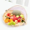 Hand-Woven Food Tent Basket Tray Fruit Vegetable Bread Storage Basket Simple Atmosphere Outdoor Picnic Mesh Net Cover 5