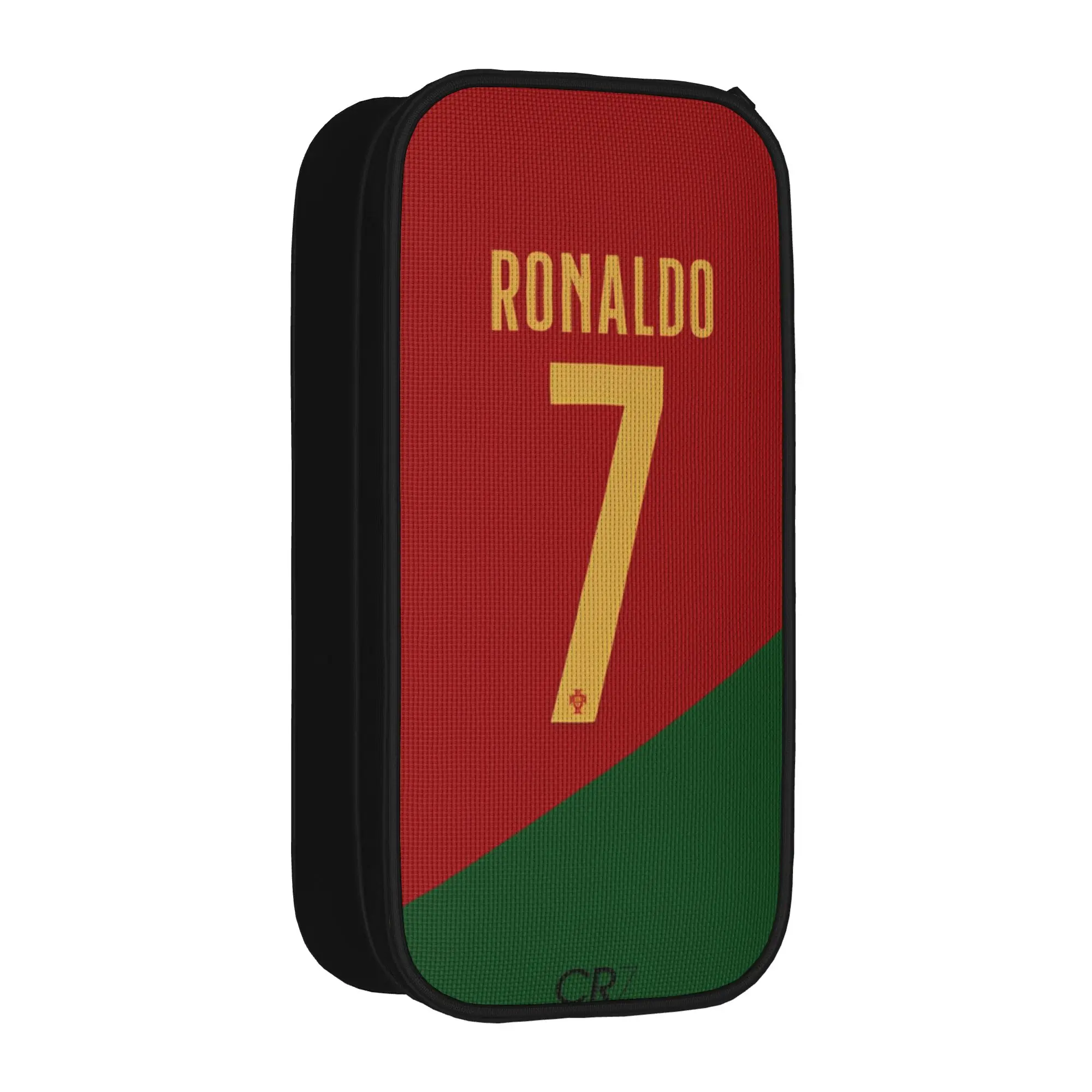 스포츠 C-크리스티아누 R-로날도 CR7 연필 케이스 귀여운 펜 홀더 연필 가방 소녀 소년 큰 학생 학교 화장품 연필 케이스