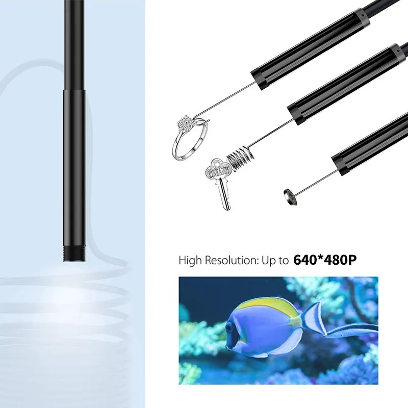 ð ī޶ USB-C  ˻ ī޶, 6 LED ,   ũ ī޶, OTG ȵ̵  PC