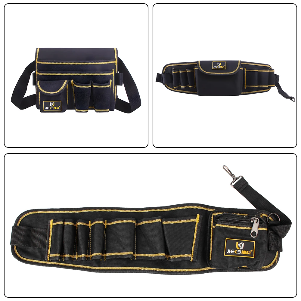 Multi-function Waist Pack Repair Tool Storage Bag Wrench Pliers Storage Bag Hardware Tool Pocket Oxford Cloth 3