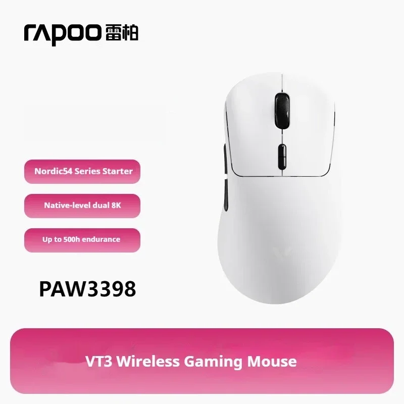 Rapoo VT3 MAX Wireless Gaming Mouse Nordic 54L15 Chip Long Battery