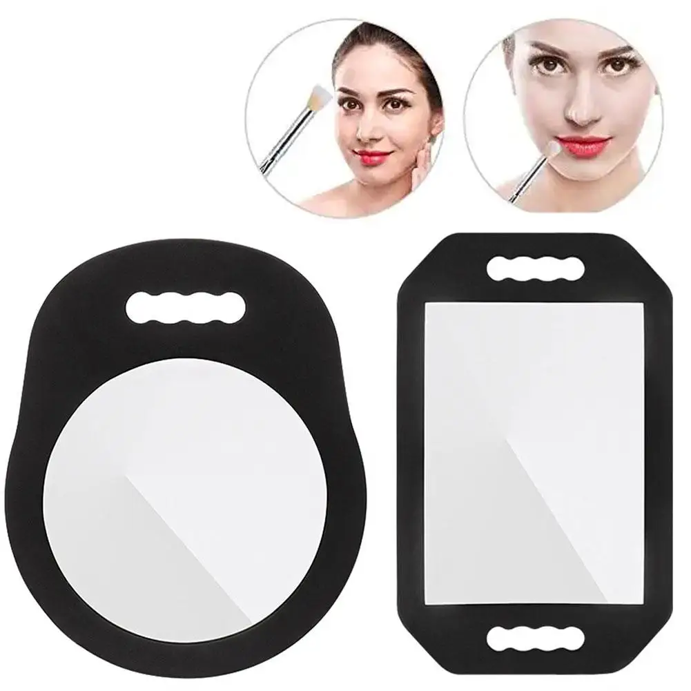 

Barber SHop Hair Salon Mirror With Foam Around Black Sponge Protection Makeup Home Supplies Mirror Shop Hairdressing T1L2