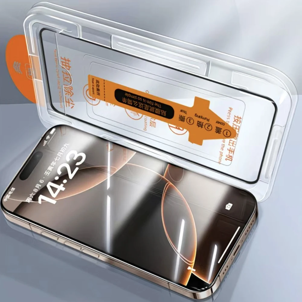 Dust-Free Easy Installation HD Tempered Glass Screen Protector - Anti-Scratch Films
