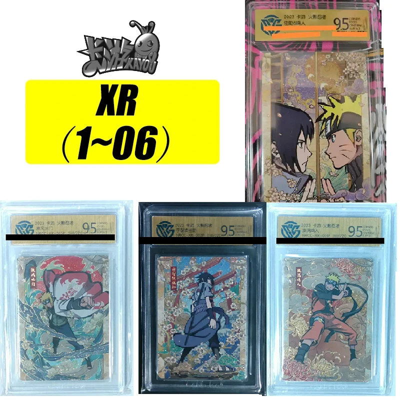 

Kayou Naruto XR (1~6) Series CCG9.5 Namikaze Minato Uchiha Sasuke Rare Collection Card 750 Limited Edition Toys Christmas Gift