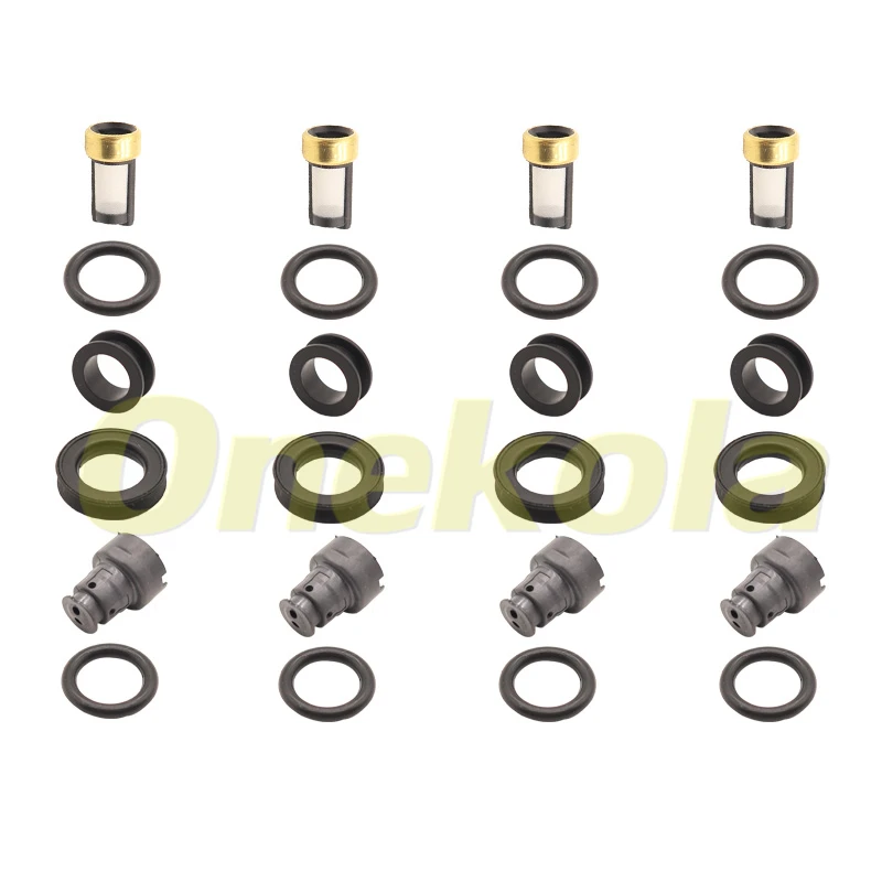 Fuel Injector Service Repair Kit Filters Orings Seals Grommets for 99-03 Lexus RX300 3.0L V6 #23250-20020 23250-0A010
