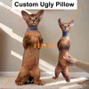 Custom 3D Ugly Cat Pillow Funny Birthday Gift Animals Dog Pillows From Photo Pillow Pet Memorial Gift Personalized Dog Cat Gift 3