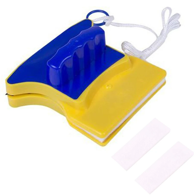 Window Cleaning Brush Window Cleaner Double Sided Magnetic Window Cleaner Glass Cleaning Brush Glass Wiper Household for Home Kitchen Bedroom Bathroom Car K0AA