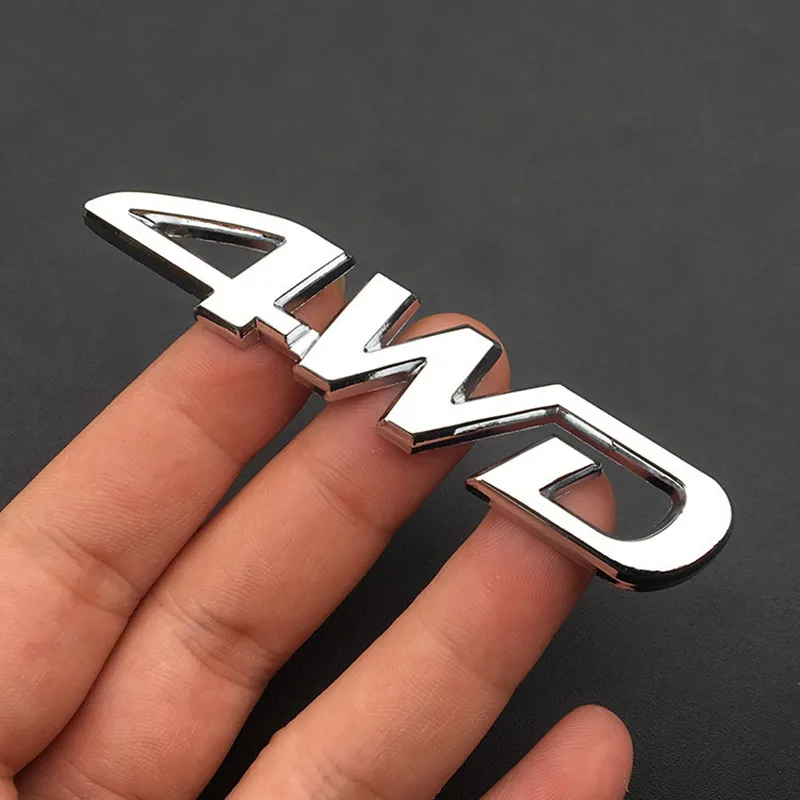 4WD Metal Sticker 3D Chrome Emblem 4X4 Badge Decal Car Styling for Honda CRV Accord Civic Suzuki Grand Vitara Swift SX4 |