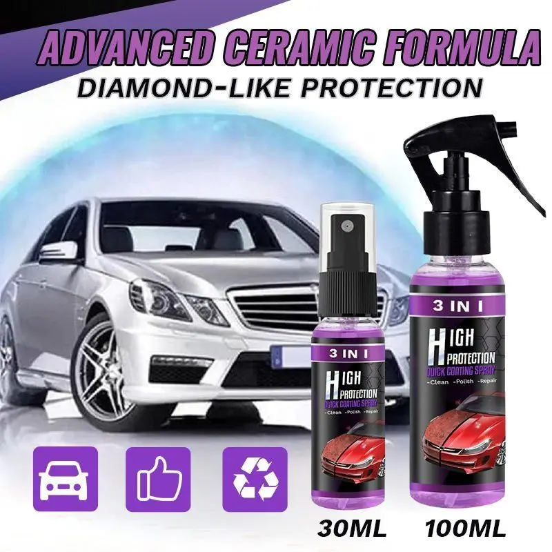 3 In 1 High Protection Quick Car Coating Sprays Car Scratch Nano Repairing Sprays  Quick Coat Car Wax Polish Sprays D7YA - AliExpress