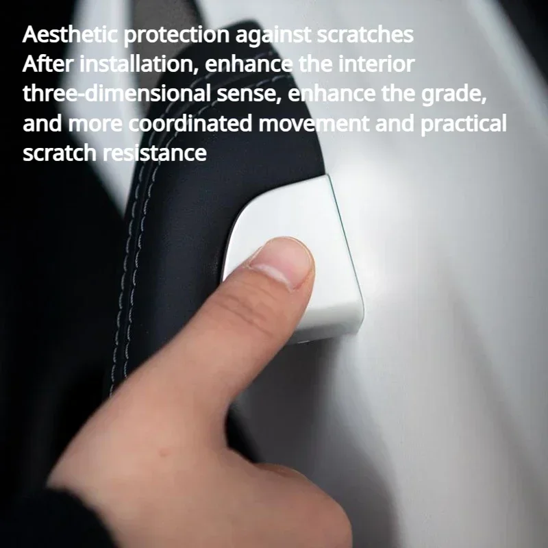 테슬라 모델 3 하이랜드 모델 Y 주니퍼/런치 2025 자동차 오픈 도어 버튼 스티커 4X 핸들 커버 내부 보호 트림