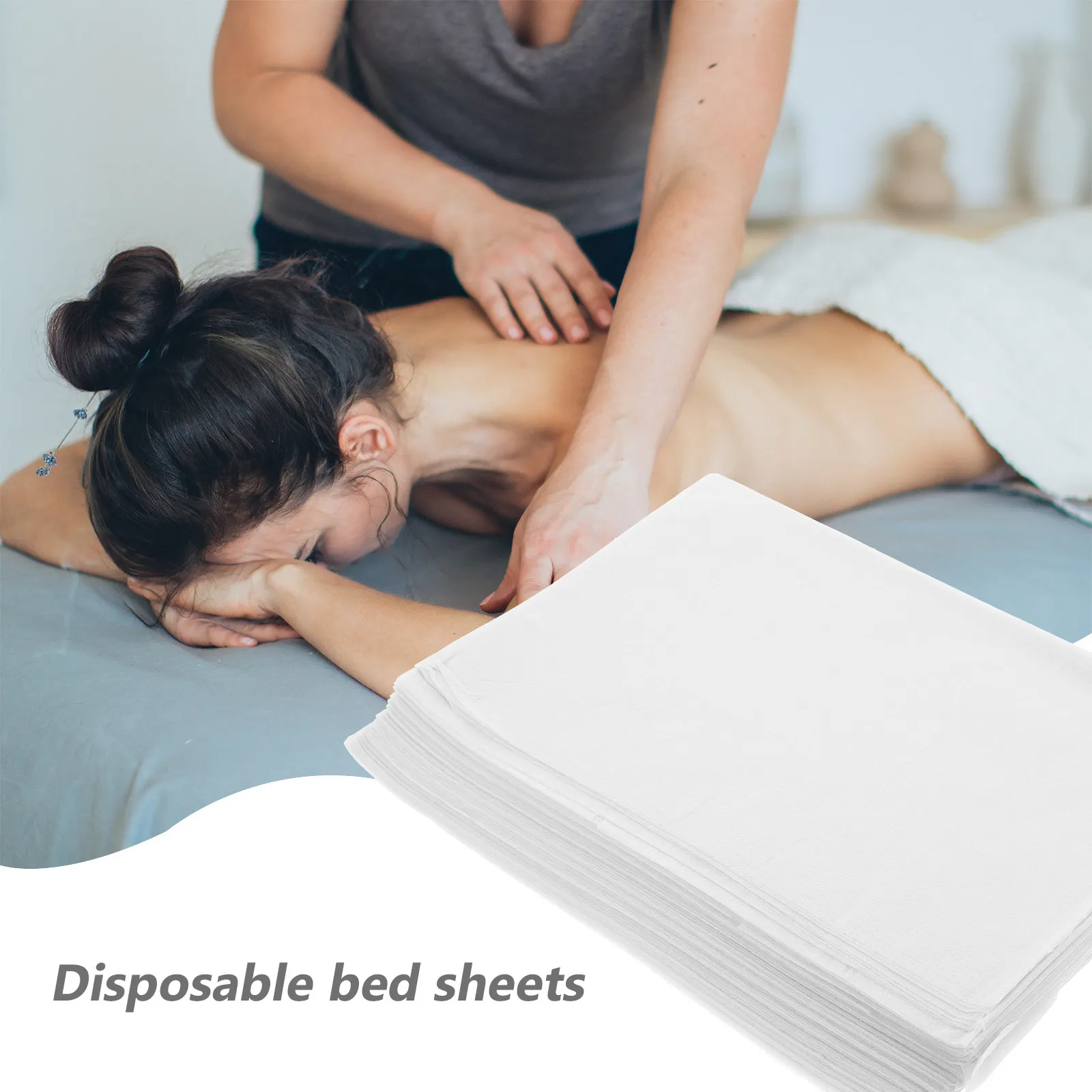30Pcs 방수 오일프루프 일회용 침대 시트 통기성 부드러운 살롱 스파 마사지 간호 노인 케어 뷰티 살롱 보호용