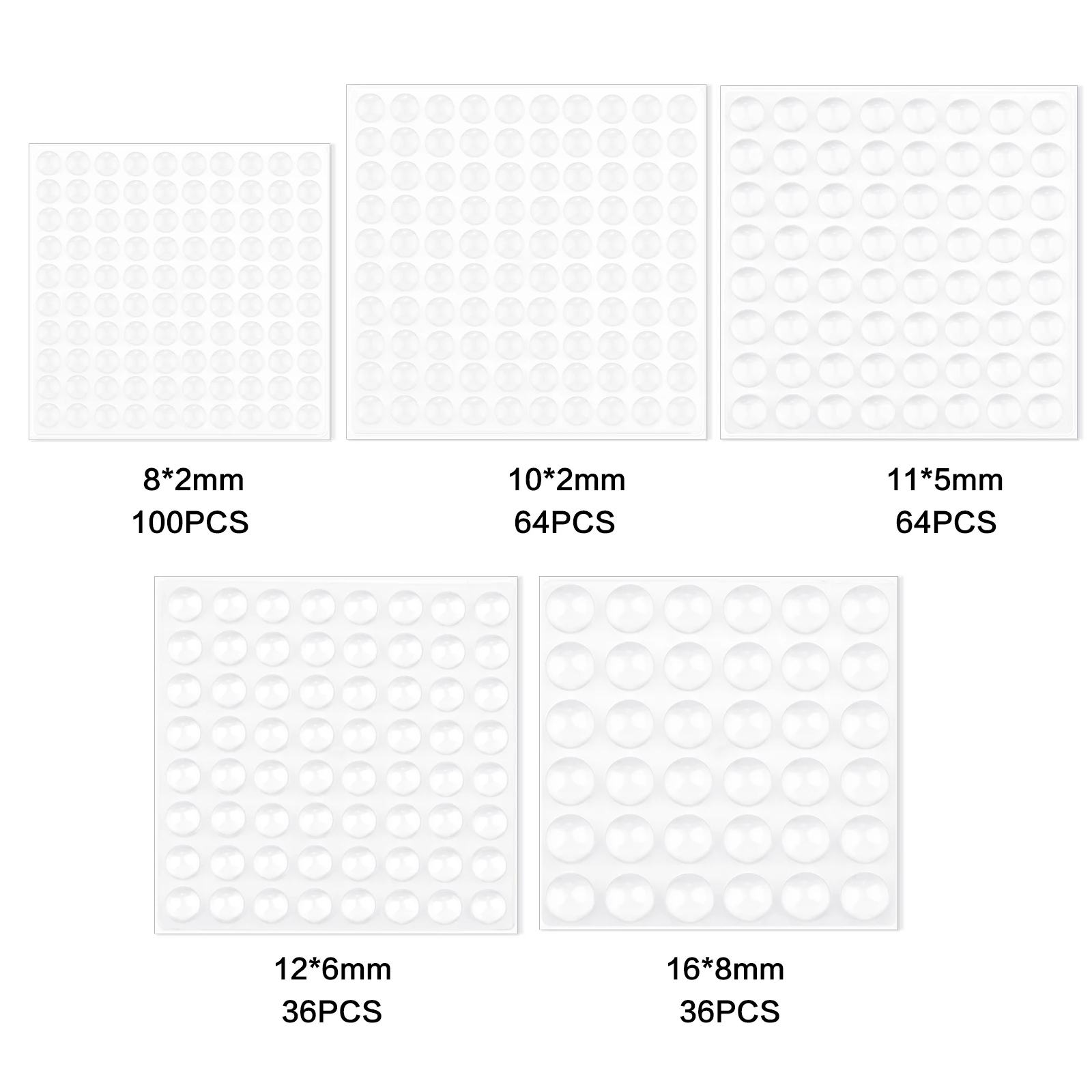 Transparent Silicone Granules Hemispherical Anti-Collision Particles Door Handle Sticker Anti Bump Cushioning Anti Slip Foot Mat silicone furniture pads,silicone door stoppers,silicone anti slip pads,door stickers,silicone door stickers