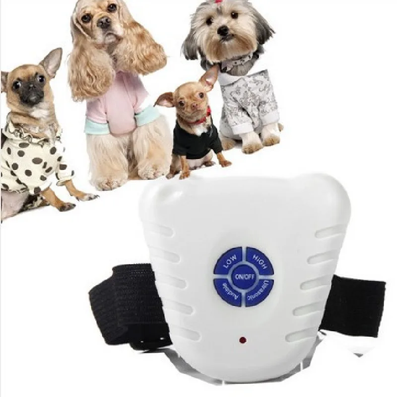 Dog Stop Bark Collar Ultrasonic Barking Repeller Control Trainer Training Device Pet Puppy Anti Barking Dog Training Collars