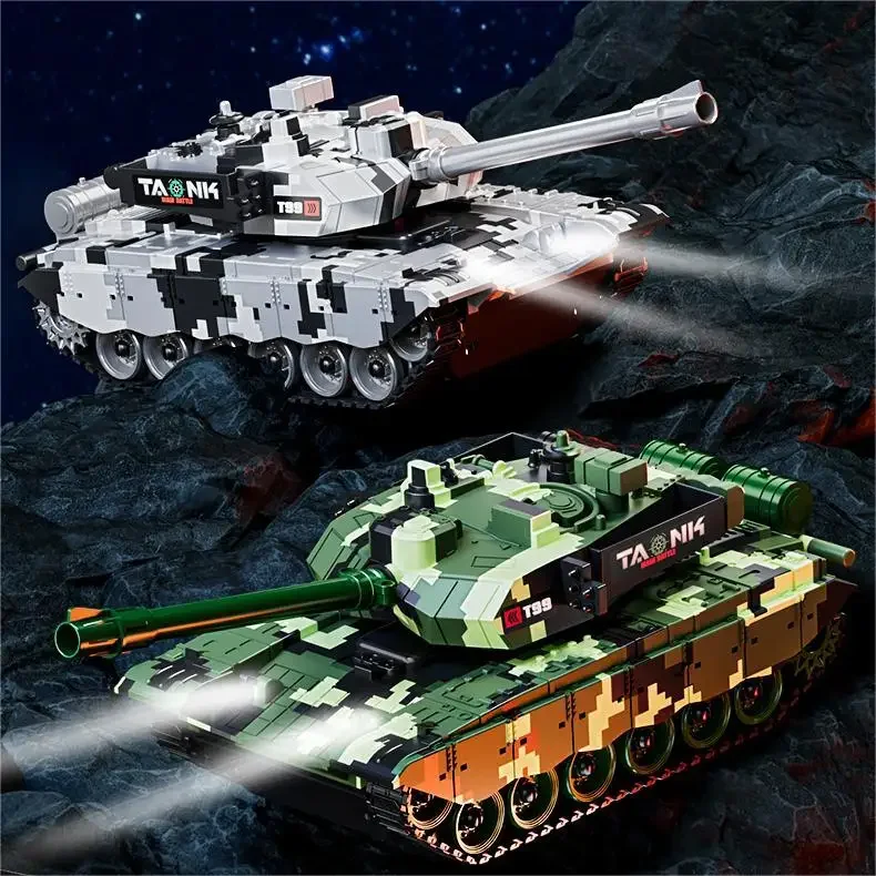 Rc Tank 99 T90 Remote Control Tanks 13Ch Shootting Function Crawler Battle Toy Car Model Electronic Toys for Boys Children Gifts 3