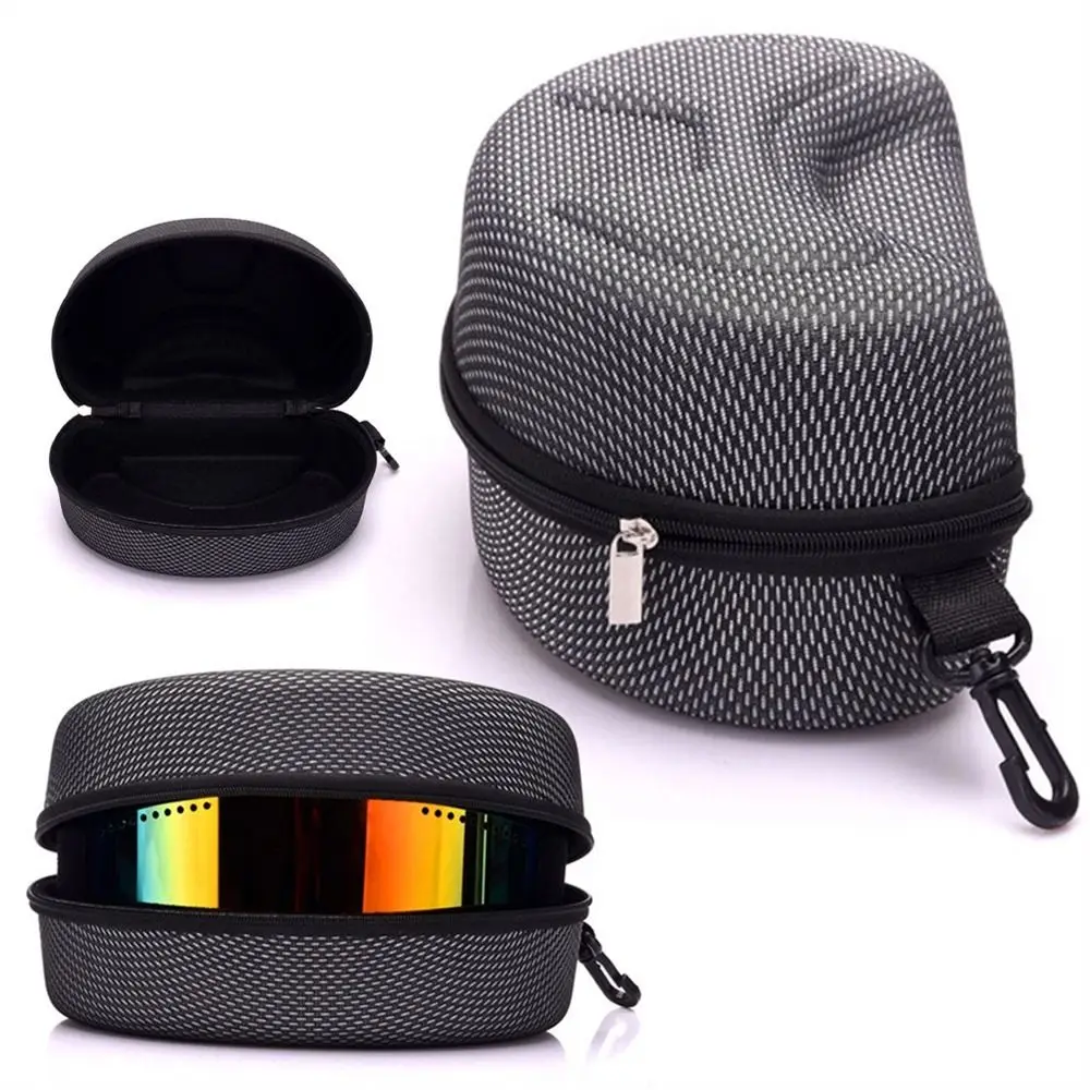 

Black Zipper Waterproof Glasses Bag Snowboard Eyewear Case Ski Eyewear Case Sunglasses Carrying Case Skiing Goggles Box