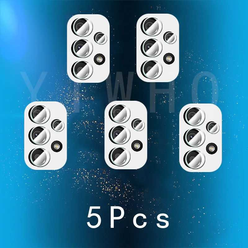 5Pcs Macchina Fotografica Obiettivo Di Vetro Per Samsung Galaxy A73 A53 A33 A52 A72 A42 A32 5G A12 A51 A71 A21 A21S Obiettivo Pellicola Della Protezio