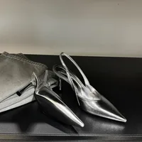 Sandales à talons hauts pour femmes, chaussures élégantes à bout pointu, escarpins sexy et tendance, nouvelle collection 2025, marque de luxe, chaussures habillées pour femmes 5