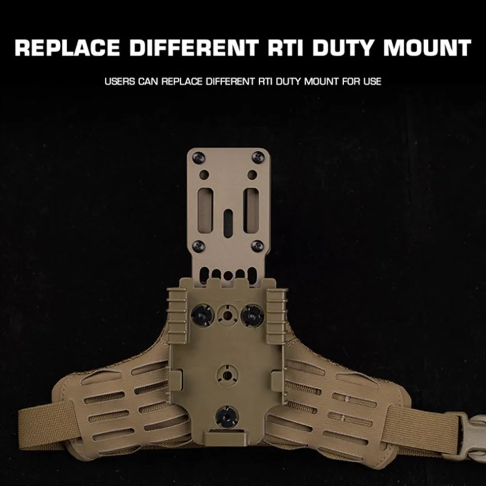 Sangle De Jambe Tactique Arc RTI – Multi-camo, Ambidextre, étui De Cuisse En Nylon, Neuf