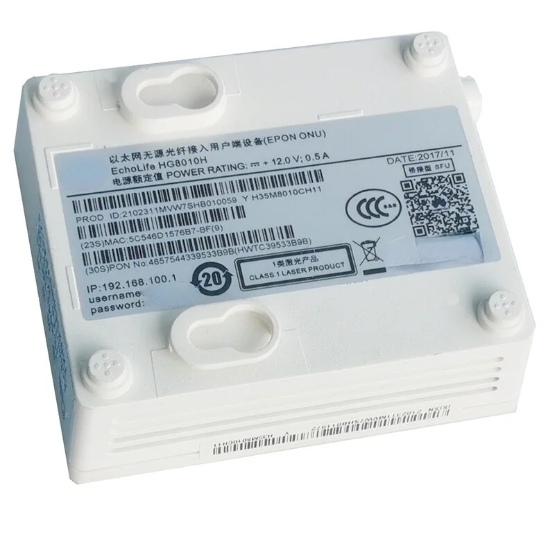 V17XPON ONU GPON EPON HG8310M HG8010H  Hybrid ONT Single Lan Port  FTTH Modes Termina English version100% Original New 3