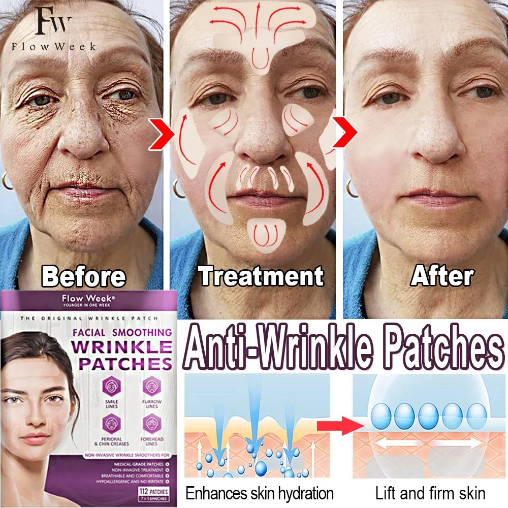 Reusable Wrinkle Patches Lifting Firming Cream Remove Wrinkle Fade Fine Lines Wrinkle Sticker Anti Aging Tool Beauty Health Care