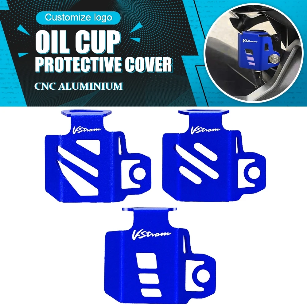 

Motorcycle Accessories Rear Brake Fluid Reservoir Cover Protector Oil Cup Guard For SUZUKI V-STROM DL1000 1000XT 1000 2014-2020