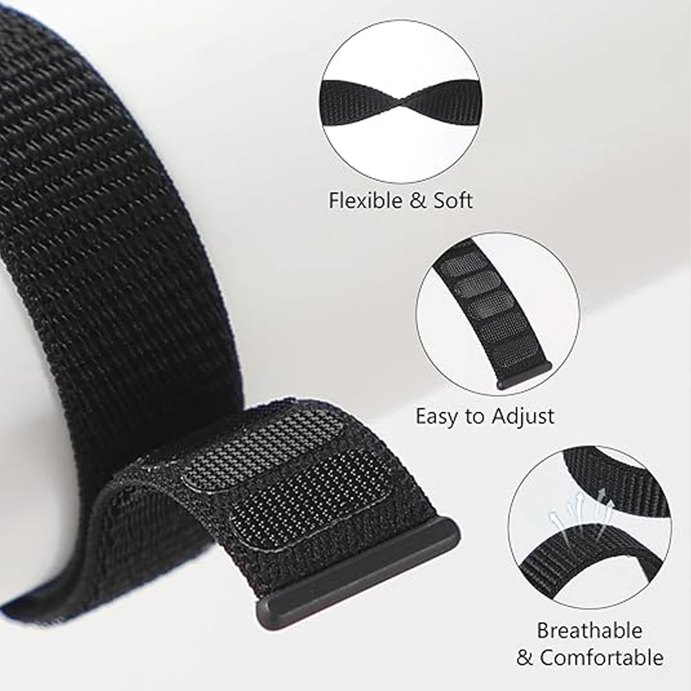 Nylon Sport Watch Band Bracelet - 20mm/22mm Adjustable Strap