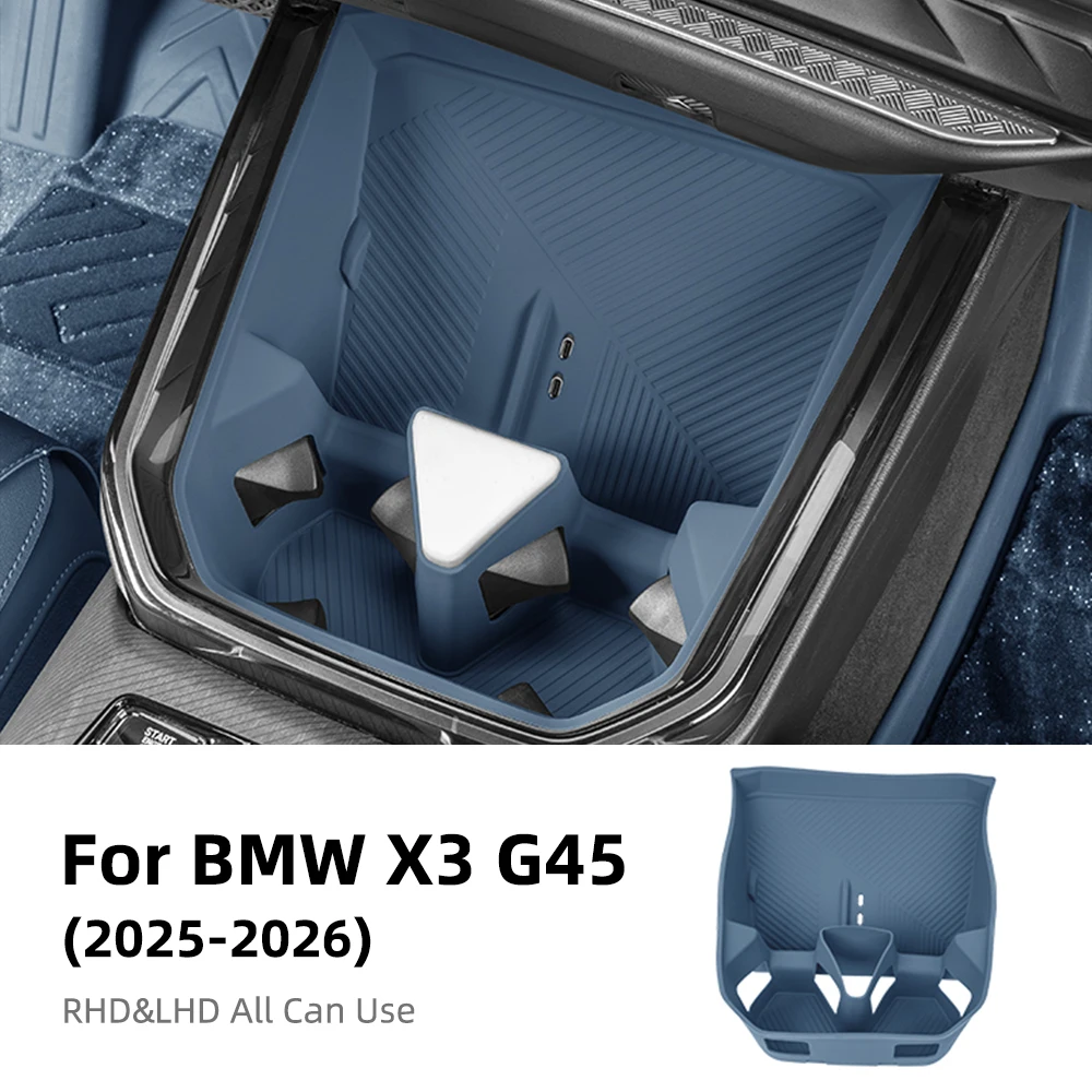 BMW için X3 G45 2025 2026 Silikon Araba Konsolu Bardak Tutucu Kablosuz Şarj Pedi Koruma Mat Oto Aksesuarları