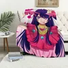 Anime Pink O-Oshi no Ko Blanket Plush Nap Sofa rug for Living Room Warm Office Bedroom Birthday Home Travel Kid Gifts 5