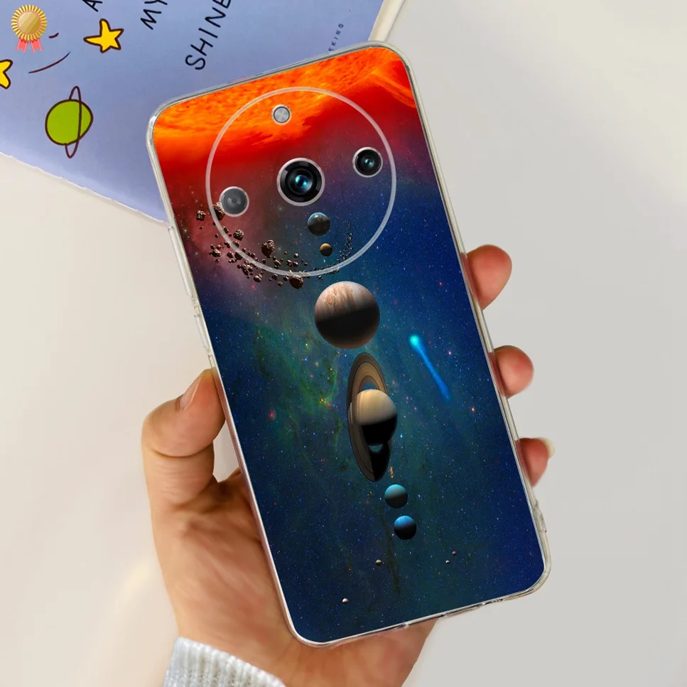 Clear Cute Cartoon Cat Soft Silicone TPU Back Cover