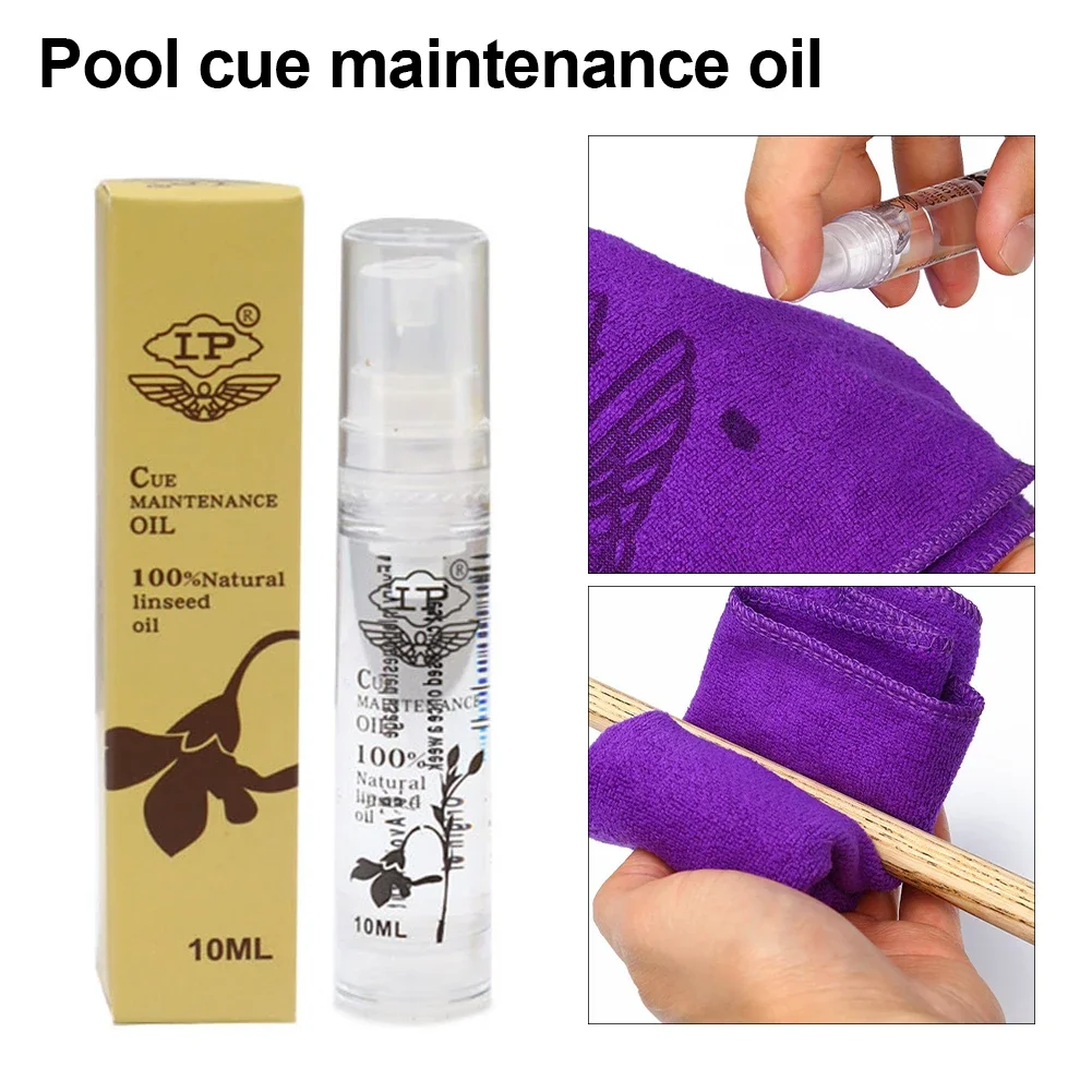 10ml Pure Billiards Pool Cue Oil For Snooker Club Lube Oil And Rod Maintenance Cue Silk Pool Cue Shaft And Ferrule Cleaner