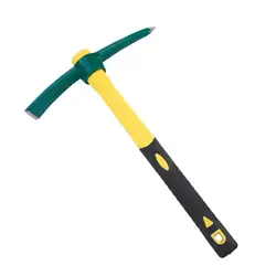 Hoe Forged Weeding Pick Garden Pick Axe Waterproof Rustproof Wear-resistant Steel Hoe Loosening Soil Gardening Camping
