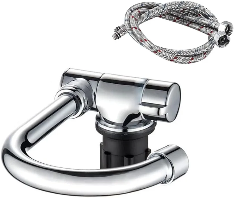 360 Degree Swivel Faucet Folding Hot and Cold Water Faucet Kitchen Bathroom RV Marine Deck Hatch Camper Accessories Caravan Boat chromed brass deck mounted faucet copper core hot cold water mixer kitchen basin bathtub hardware bibcock dual handle tap