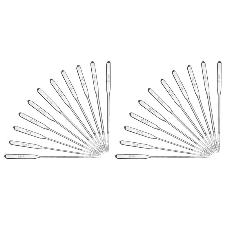 

Иглы для швейной машинки, 120 шт., универсальные шариковые иглы для швейной машинки, аксессуары для швейной машинки, джинсы