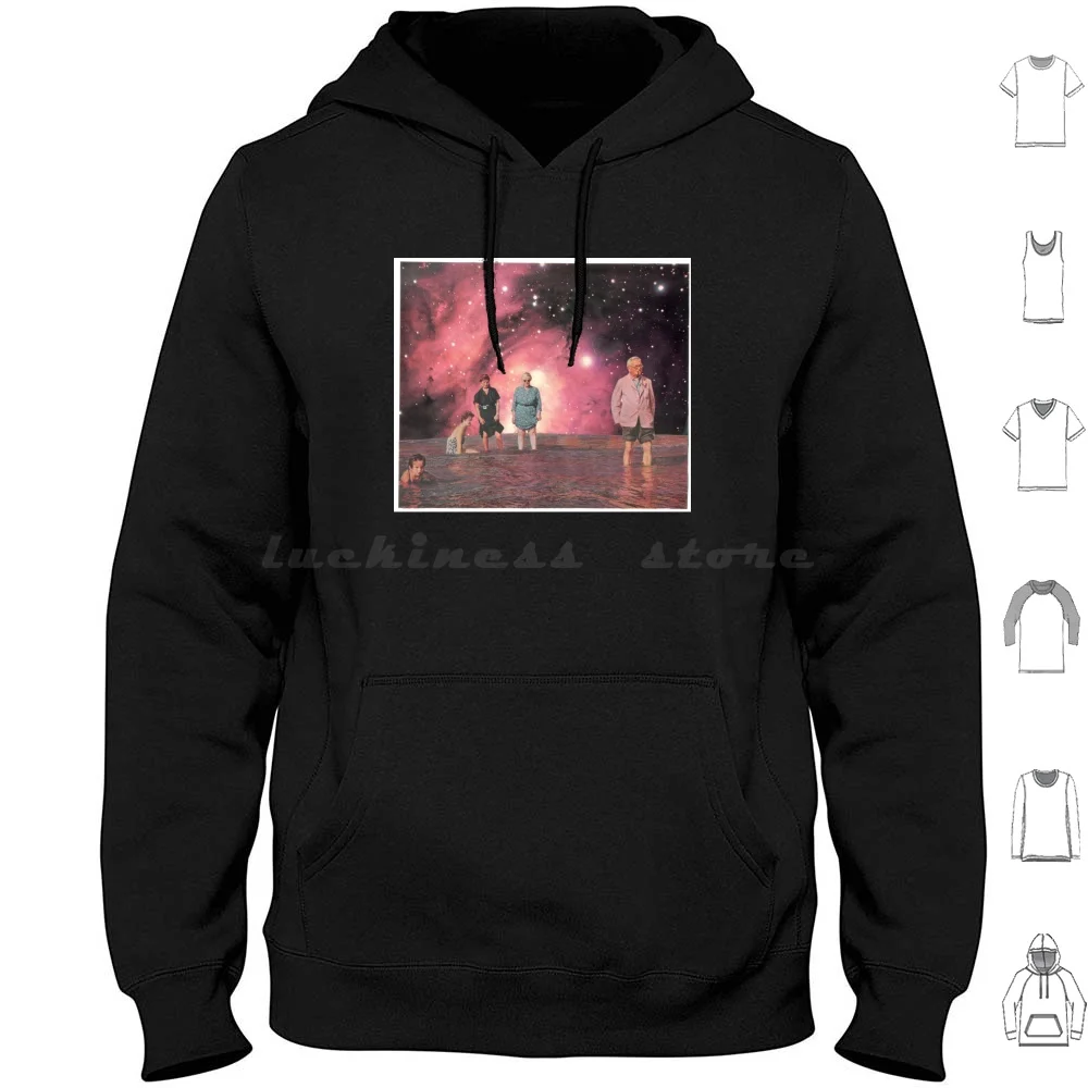 Sudaderas con capucha para piscina, ropa de manga larga, arte Colage, manipulación de fotos de artista, Retro, estilo antiguo, Hipster