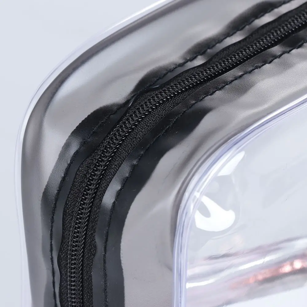 Umweltfreundliche, wasserdichte, transparente Kosmetiktasche mit Reißverschluss, Toilettentasche, Aufbewahrungstasche – Detail 5