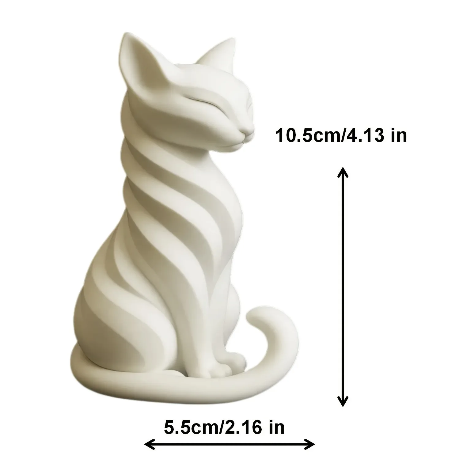 3D Sculpture Decorative Creative Fun Animal Statue Desktop Ornament, Suitable for Bookshelves, Indoor, Office, Bedroom and Livin