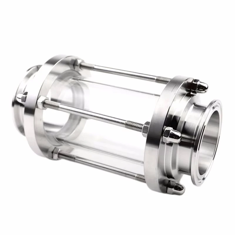 3/4" 1" 1-1/4" 1.5" 2" 3" Tri Clamp Clover Sanitay Flow Sight Glass Diopter Fit Pipe OD SUS 304 Stainless Steel Fitting Homebrew