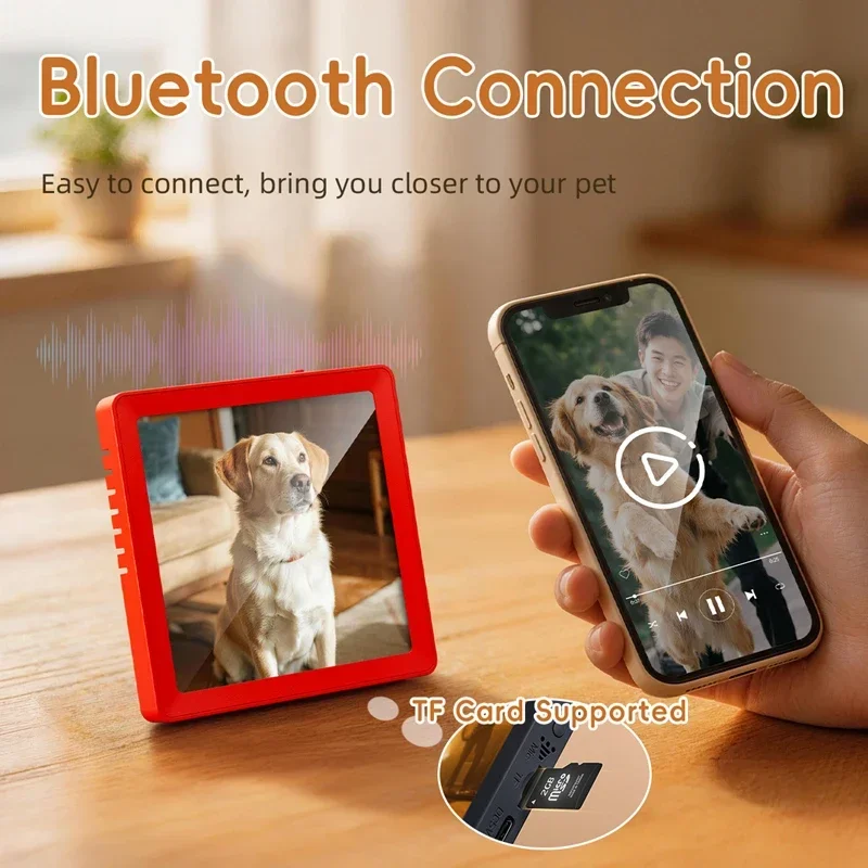 Multifunctional Magnetic Bluetooth Speaker & Photo Frame with Audio Playback