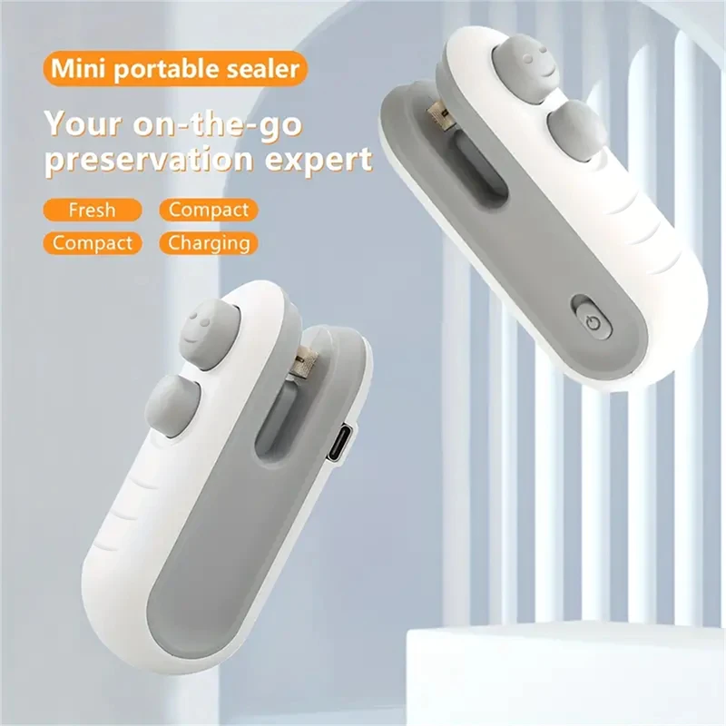 Mini Heat Bag Sealing Machine Package Sealer Bags Plastic Food Sealer Clip Bag Handheld Food Packaging Heat