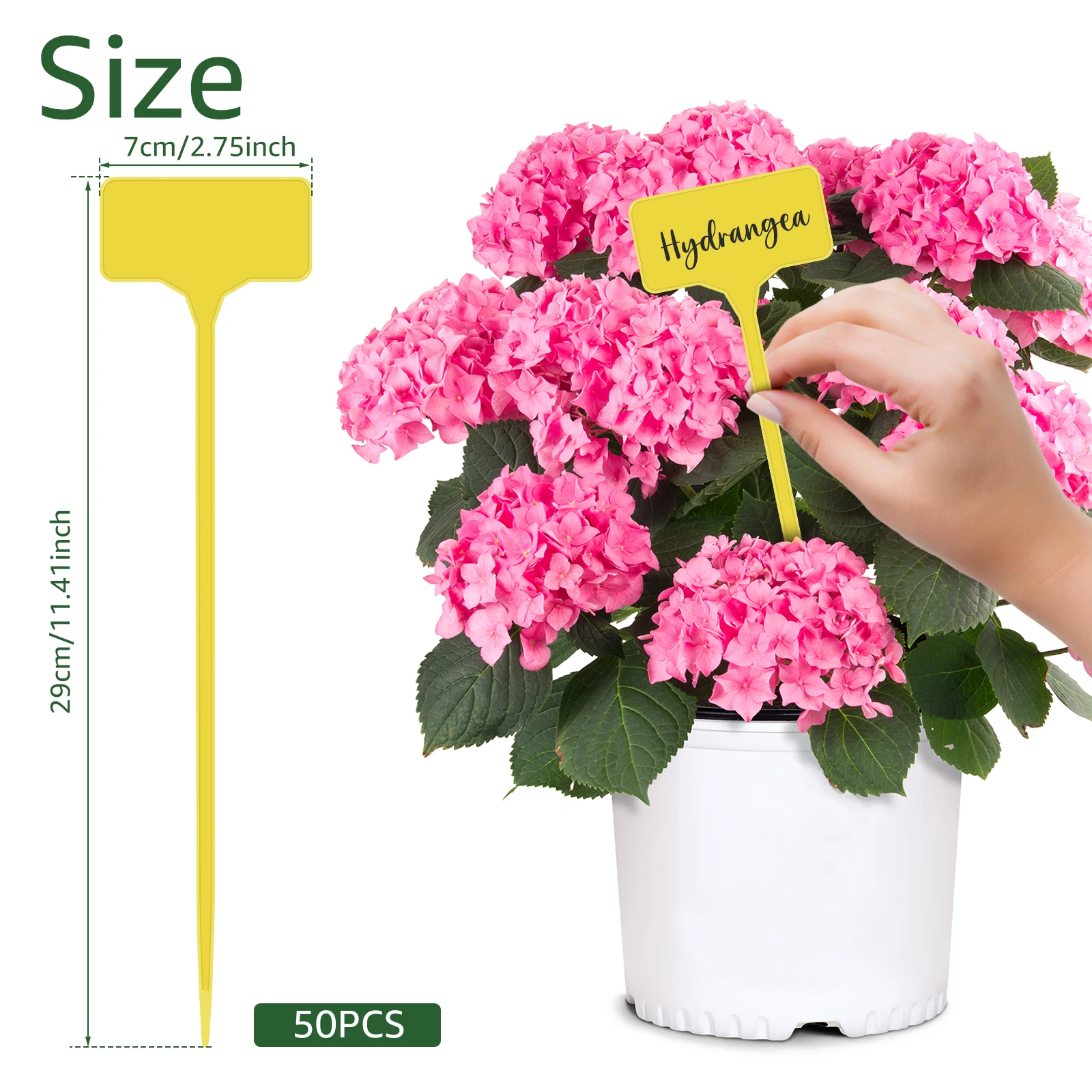 50/100Pcs Garden Plant Labels Plastic Waterproof T-Type Plant Tags Reusable Name Tags for Garden Farmland Greenhouse for garden labels,flower plant labels,plant markers