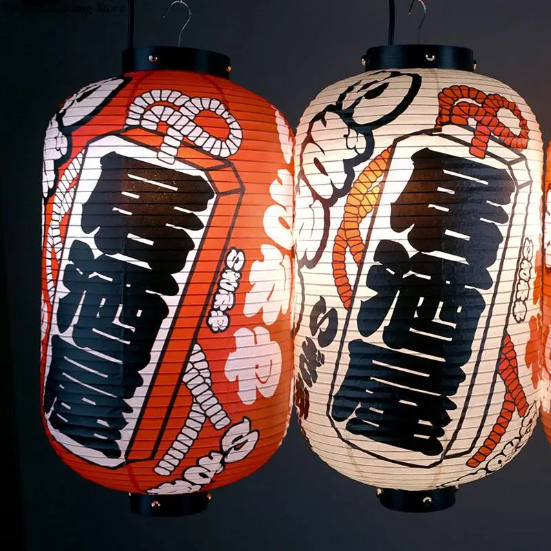 Japanese Style Lanterns Restaurant Pub Japan Izakaya Lantern Waterproof Light Bistro Cuisine Shop Yakitori Advertising Sign