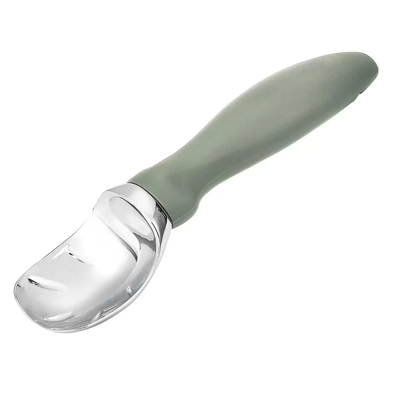 1pc Dual-Purpose Stainless Steel Ice Cream Scoop and Fruit Spoon for Home and Outdoor Use
