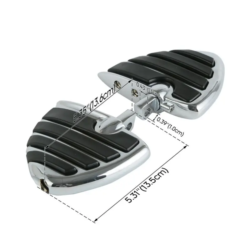 

Motorcycle Male Mount Wing Foot Pegs Rests Pedal For Harley Suzuki Honda GoldWing Touring Sportster Dyna V-Rod Softail FLH FLHS