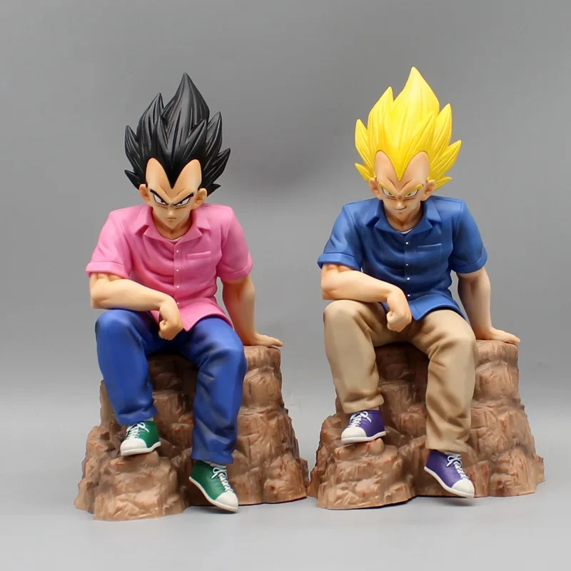 

22cm Dragon Ball Figure Vegeta Anime Figure Pink Casual Style Vegeta Figurine Pvc Collection Statue Model Ornament Toys Gift