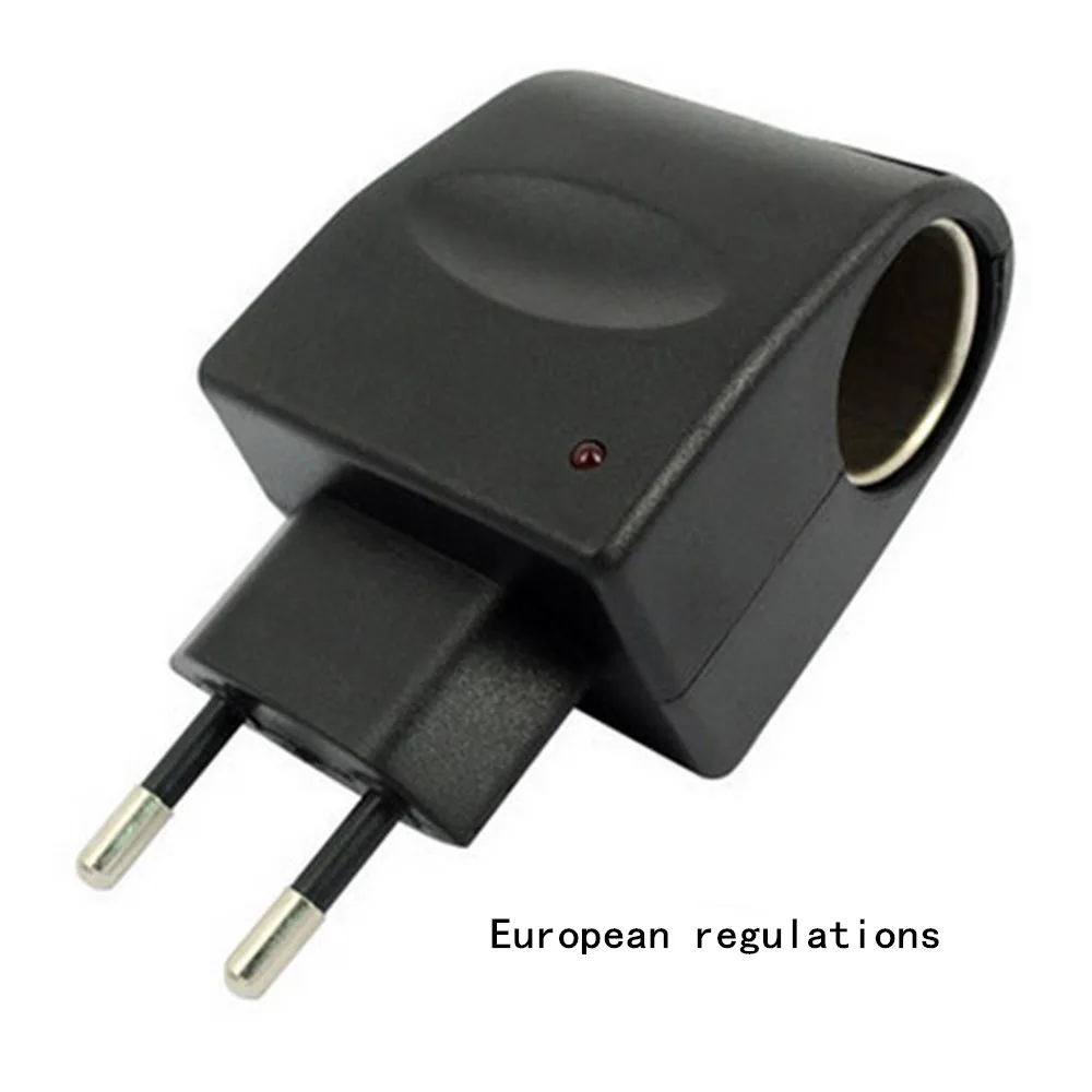 범용 AC 220V - DC 12V EU US 플러그 변환기 차량용 충전기 어댑터 시거잭 벽면 소켓 분배기 충전기