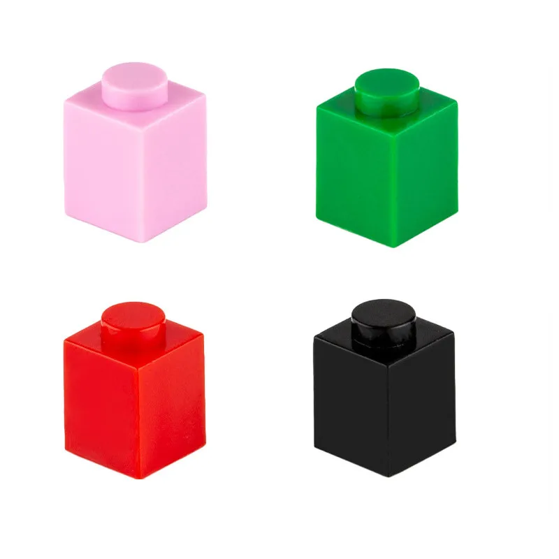 100 stücke MOC 1x1 Teile 3005 Ziegel Kompatibel Zahlen Bricks DIY Montage Bausteine Partikel Kind Puzzle Gehirn spielzeug Geschenk – Detail 7